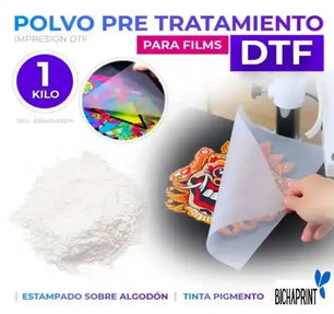 Polvo de Tratamiento para Película de Impresión - 1 Kg - DTF