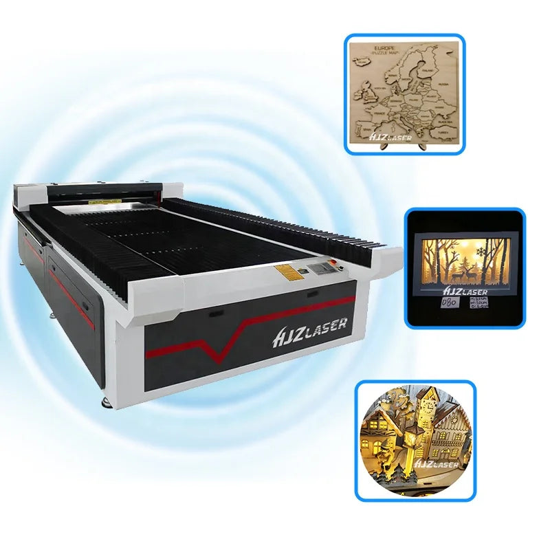 AutoFeed CO2 Laser Cutter 2-in-1: 1815 1610 150W Ruida Control, for Wood, Acrylic, Fabric, MDF