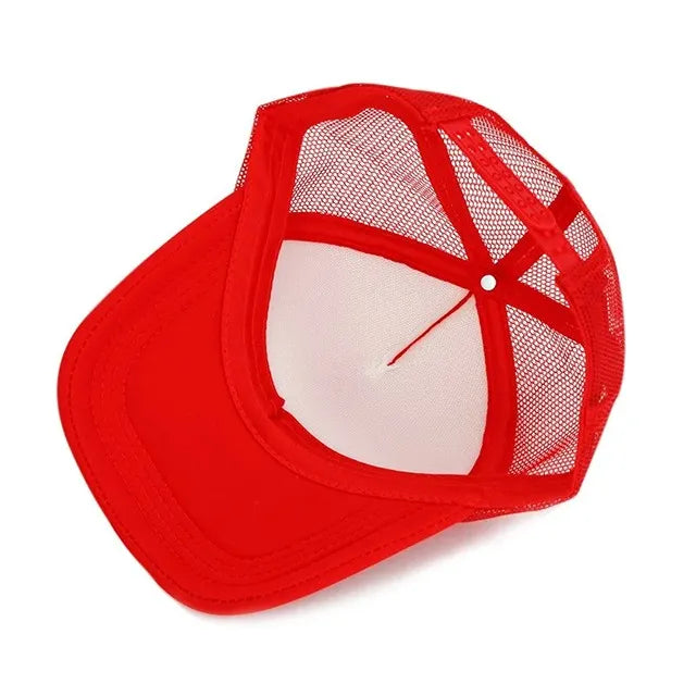 Gorra color Rojo Completo Hecho en Perú Imprimible abajo