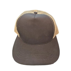 Gorra de Moda Peruana Café y Beige para imprimir frente