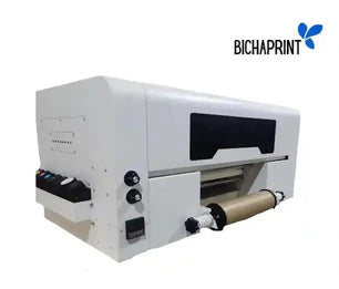 Plotter DTF UV blanco 2 cabezales xp600 - cama de arrastre para FILM AB - CYMKW