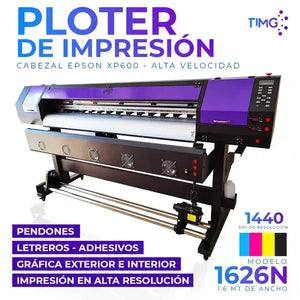 Ploter de impresión 160 cm - Ecosolvente o Sublimación