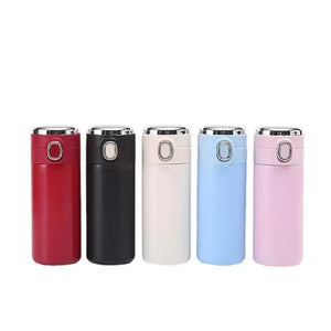 2024 Sublimation Water Bottle Outdoor Travel Double Wall Vacuum Flask Stainless Steel Tumbler Cup Led Temperature Display