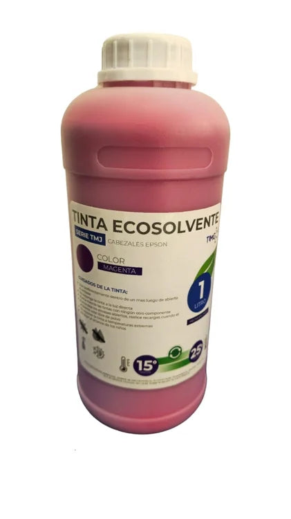 Tinta Ecosolvente para cabezal Epson Xp600 Dx5 Dx7 Dx6