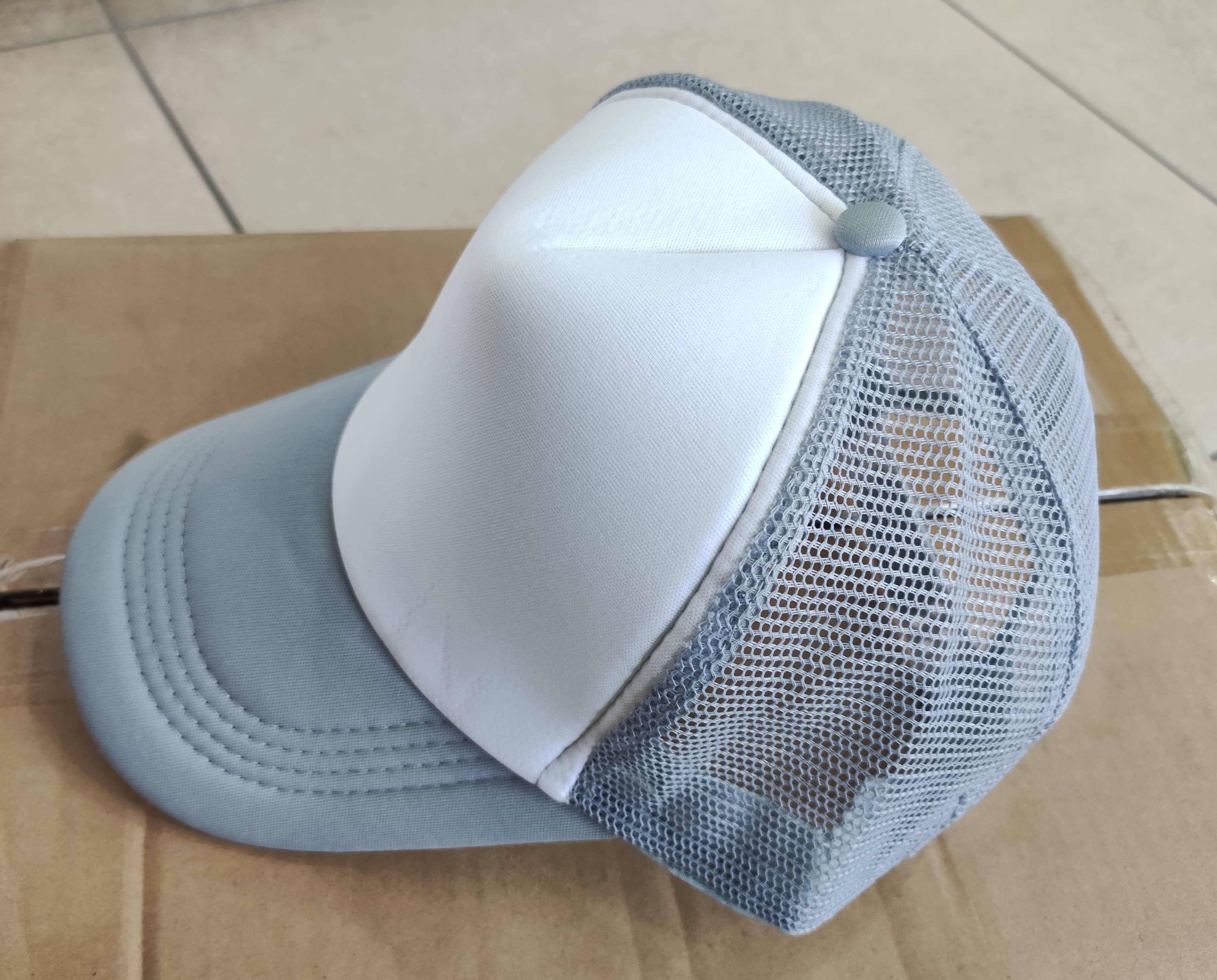 Gorra color Gris  Sublimación Estampado Imprimible Hecho en Perú