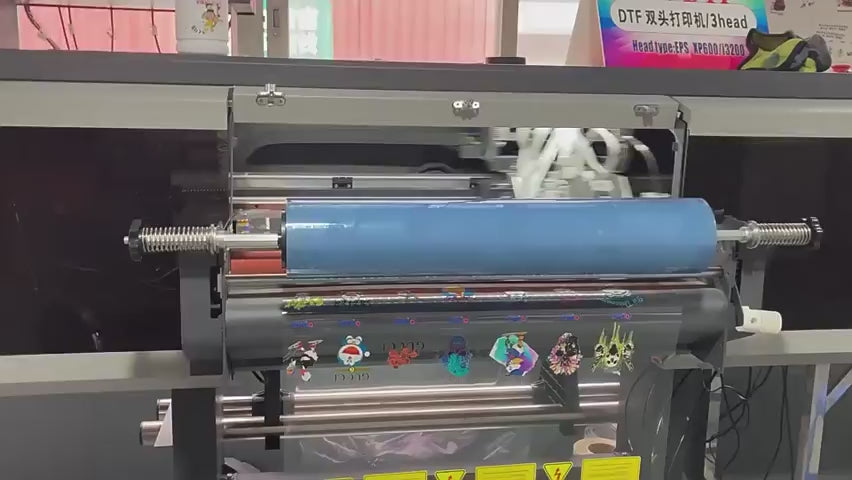 Ploter UV DTF de 60cm 3 cabezales Epson Sticker adhesivos